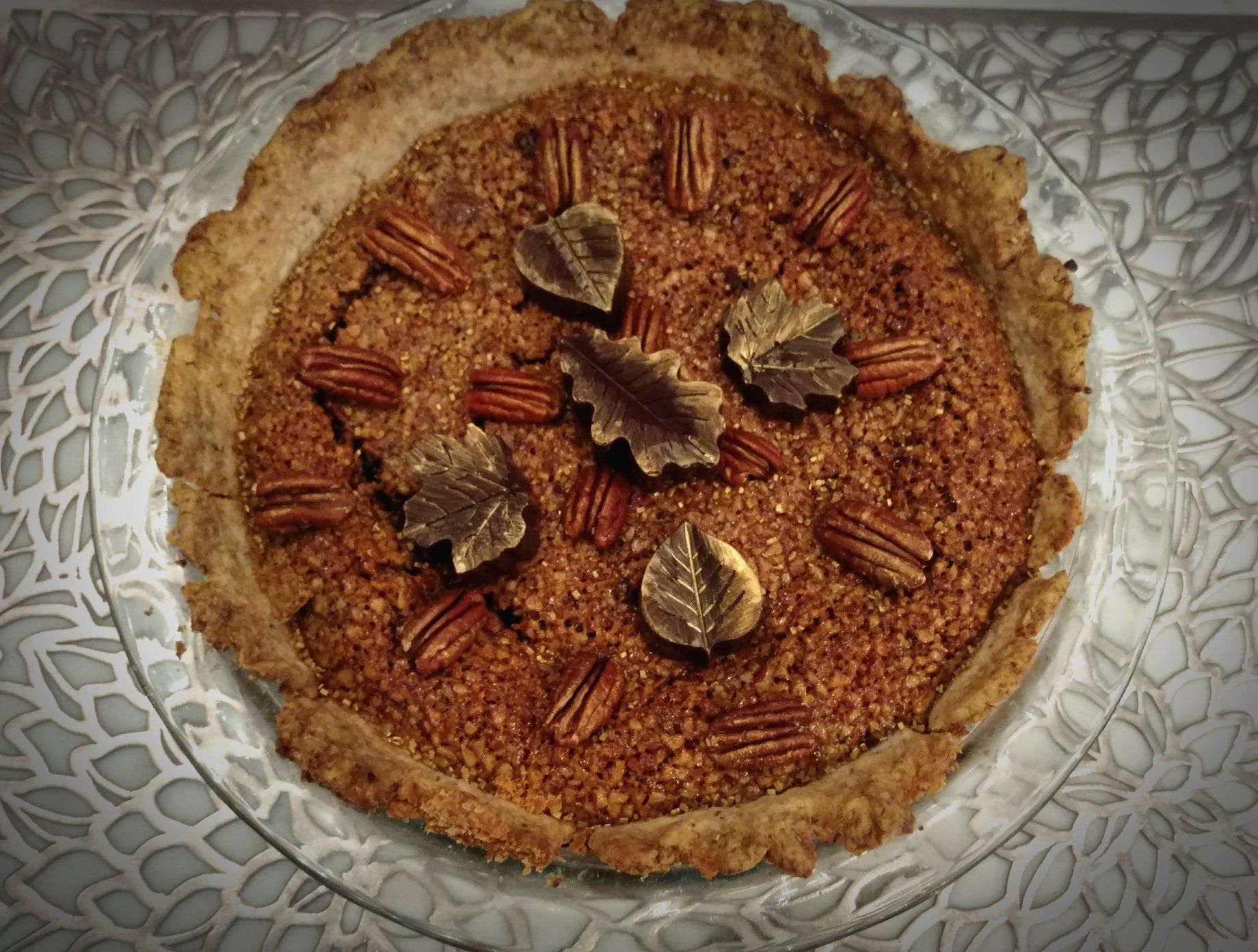 Chocolate Bourbon Pecan Pie